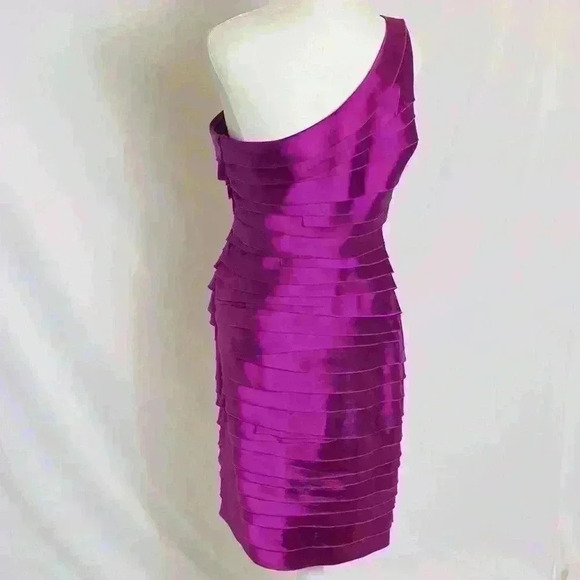 Bebe one shoulder vintage (Y2K) band aid dress - Picture 2 of 8